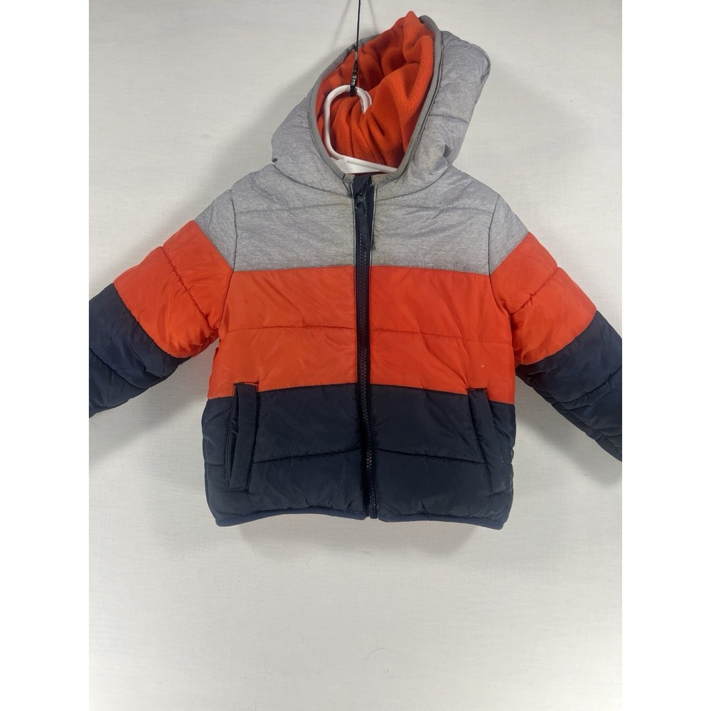 Falls Creek Kids Puffer Jacket 24M Toddler Boys Hooded Winter Coat